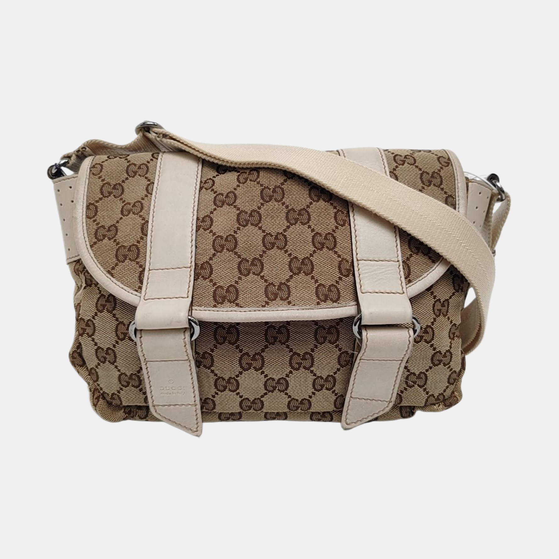 Monogram Canvas Shoulder Bag Black