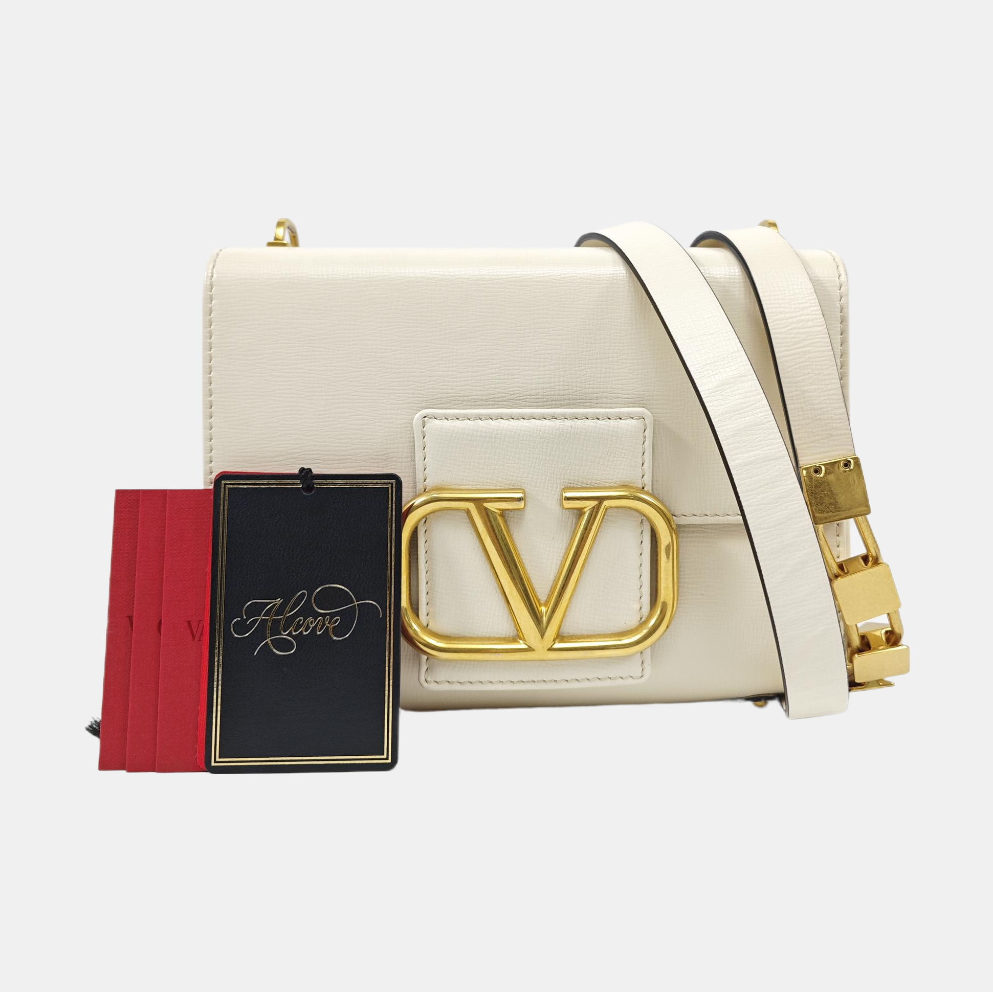 Stud Sign Calfskin White