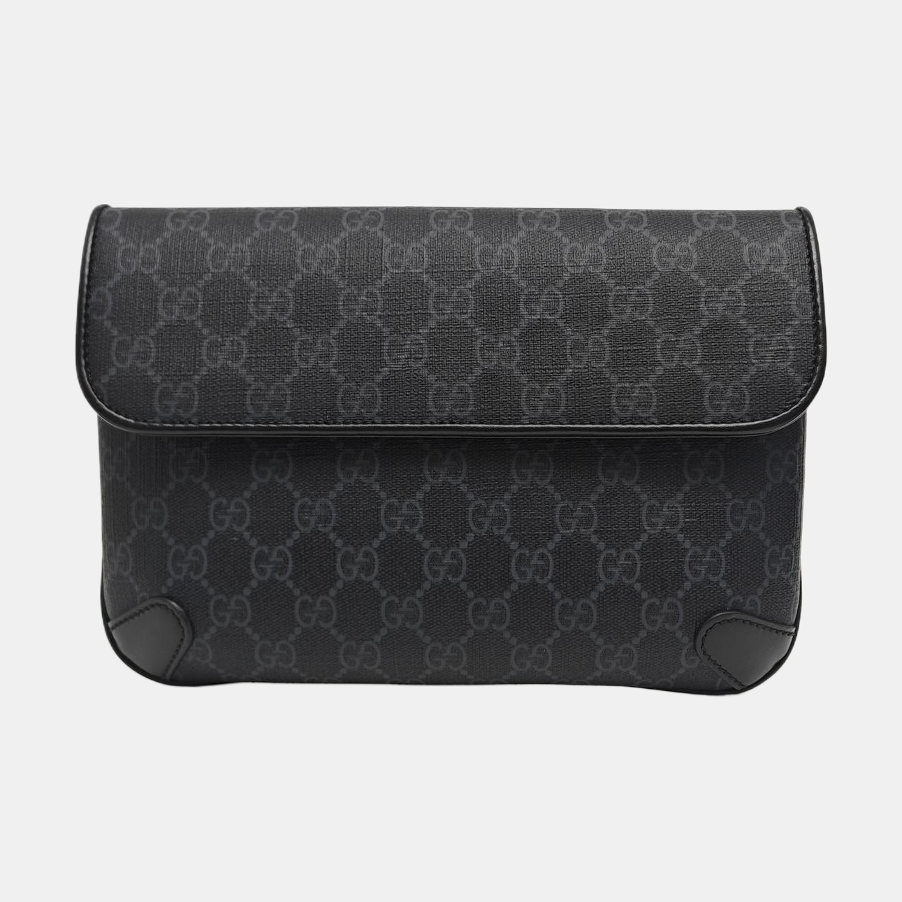 Neo Vintage Monogram Coated Canvas Black