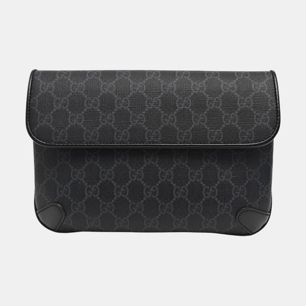 Neo Vintage Monogram Coated Canvas Black