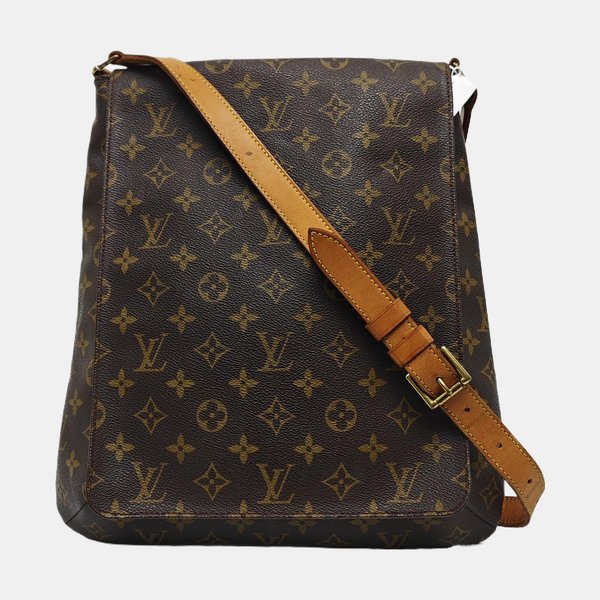 MUSETTE TANGO Monogram Coated Canvas Brown