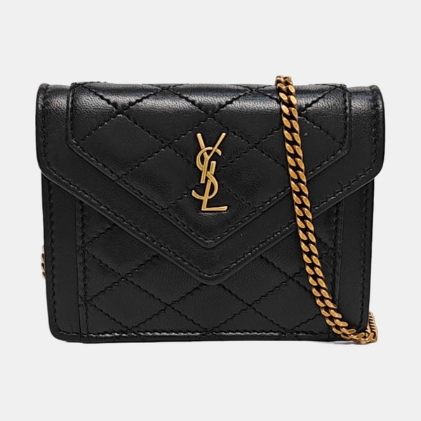 GABY Quilted Lambskin Black