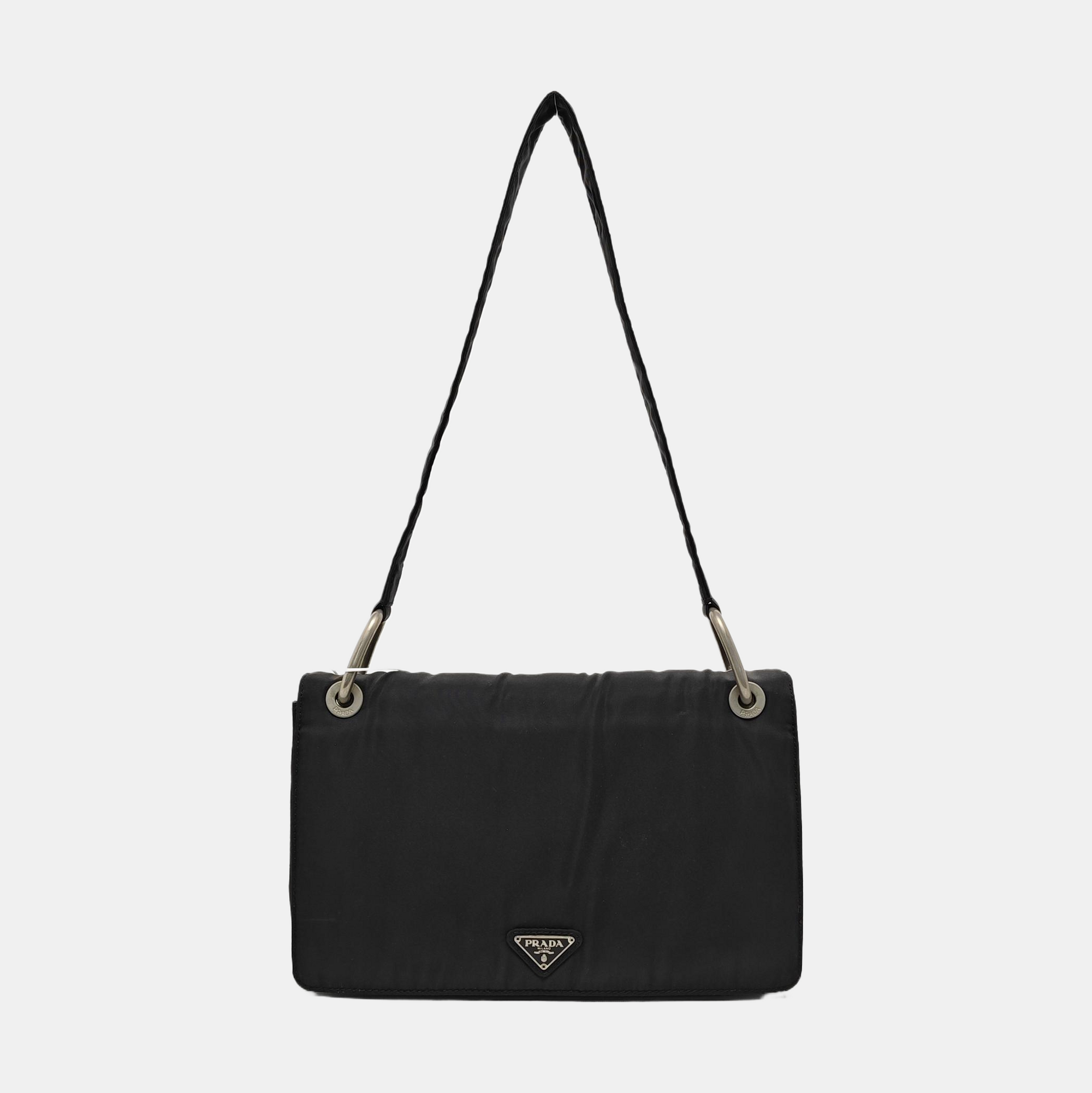 Nylon Tote Bag Black