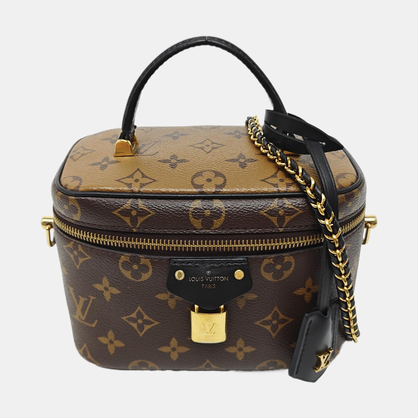 Vanity Chain Pouch Monogram Coated Canvas Brown