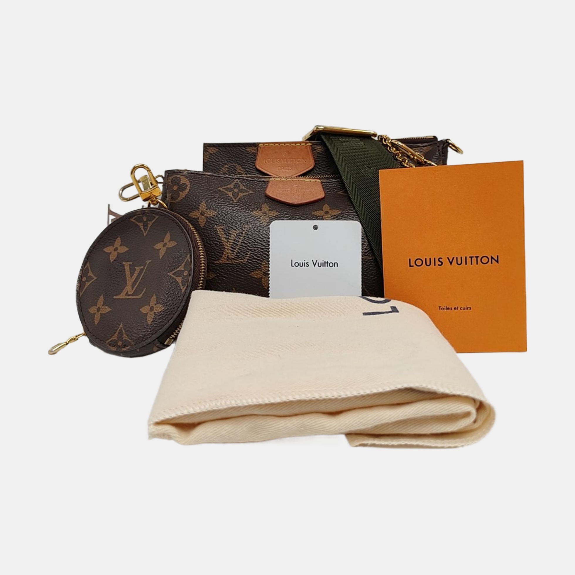 MULTI Monogram Coated Canvas Brown