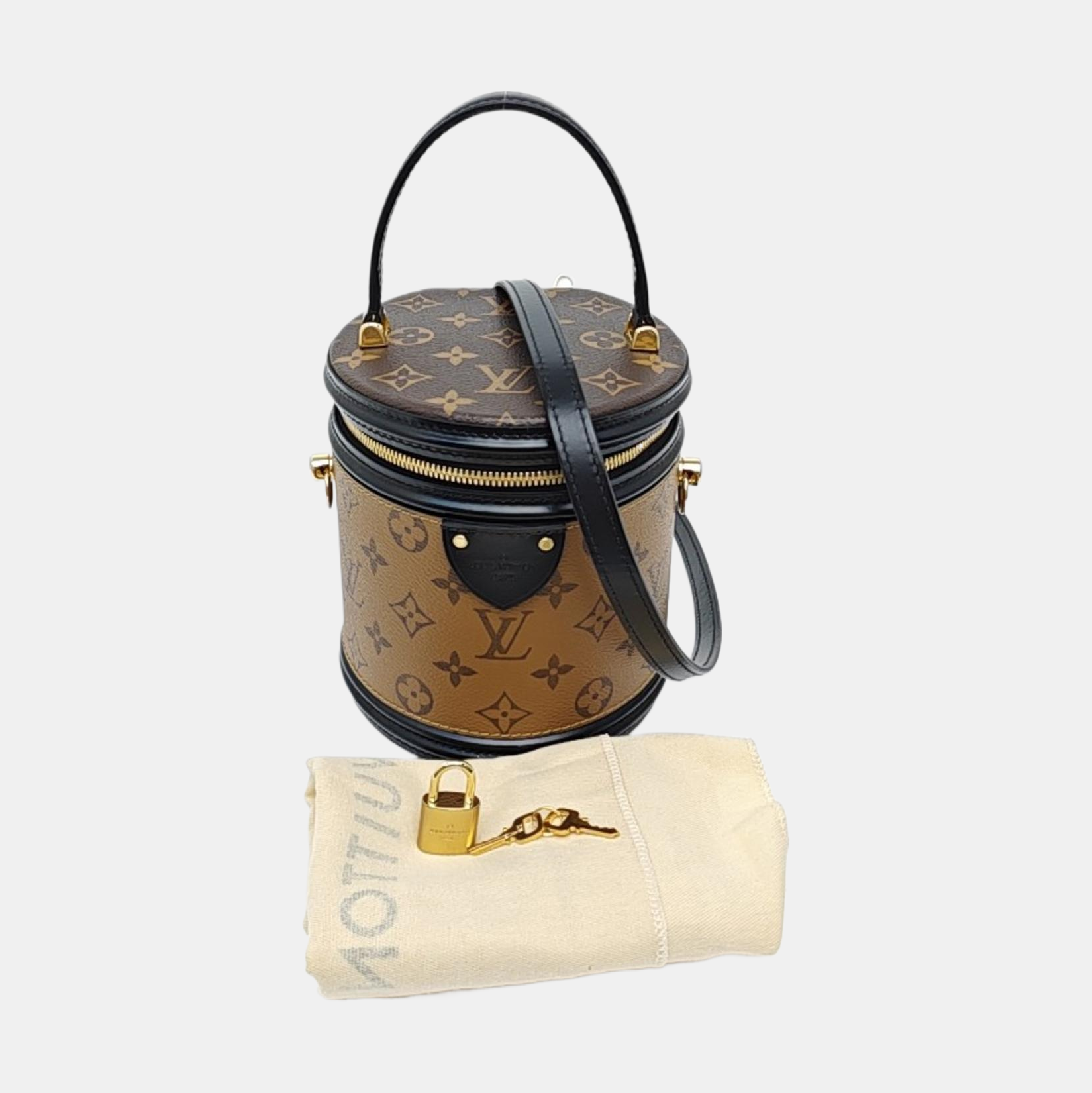 CANNES PM Monogram Coated Canvas Brown