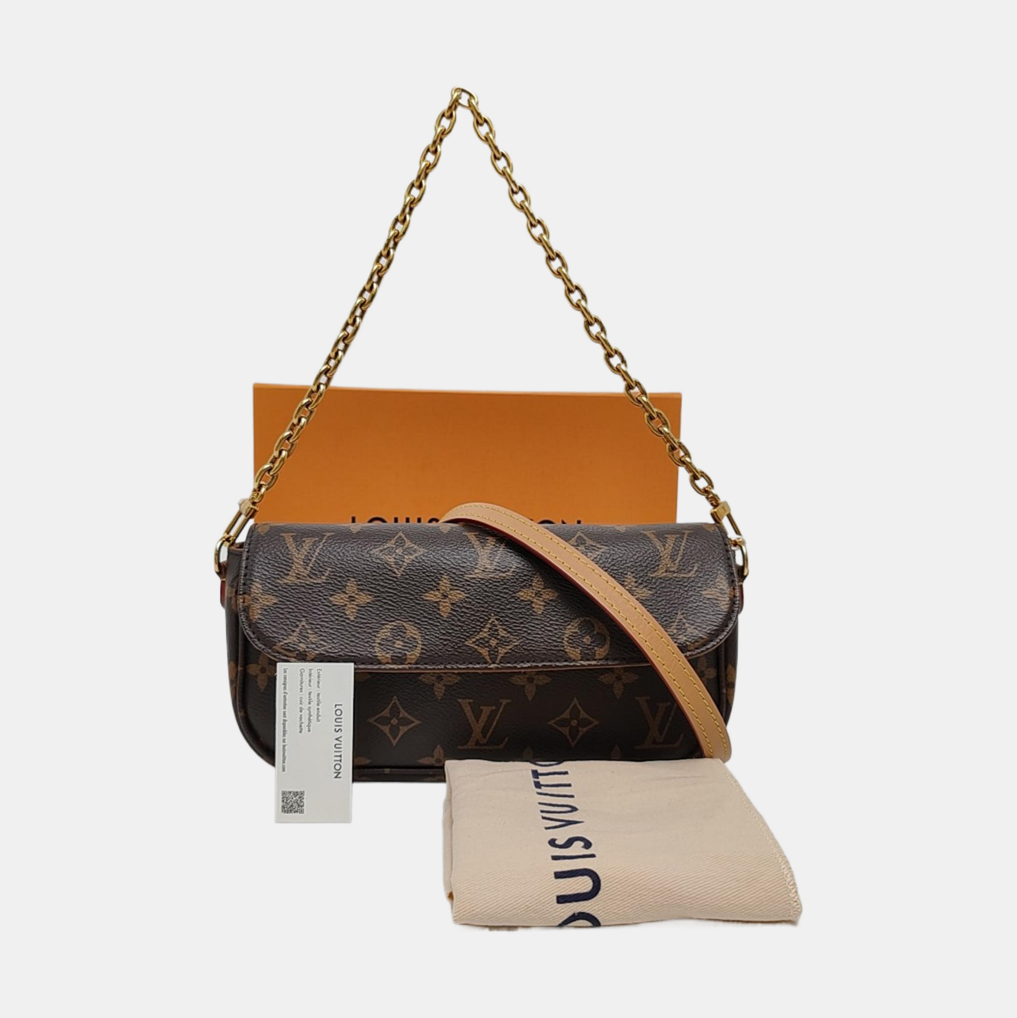 IVY Monogram Coated Canvas Brown