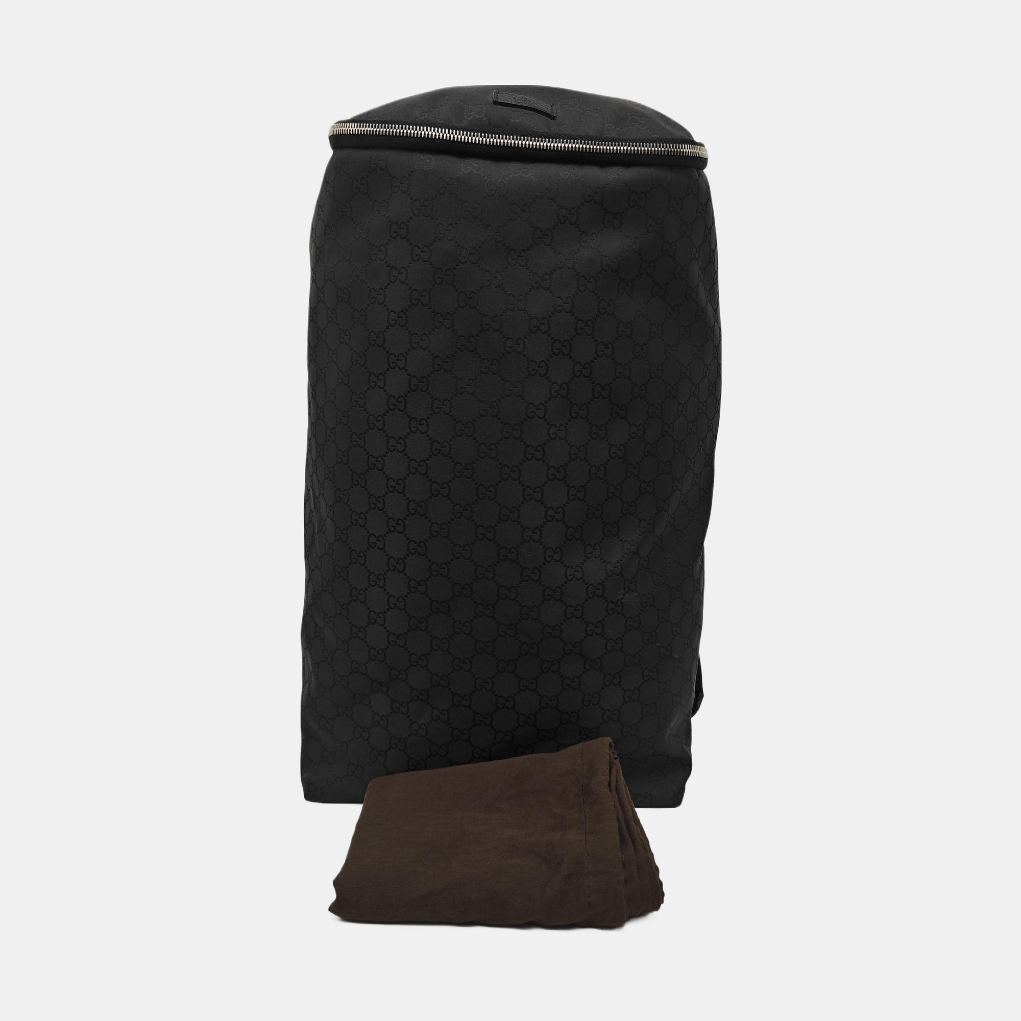 Monogram Canvas Backpack Black