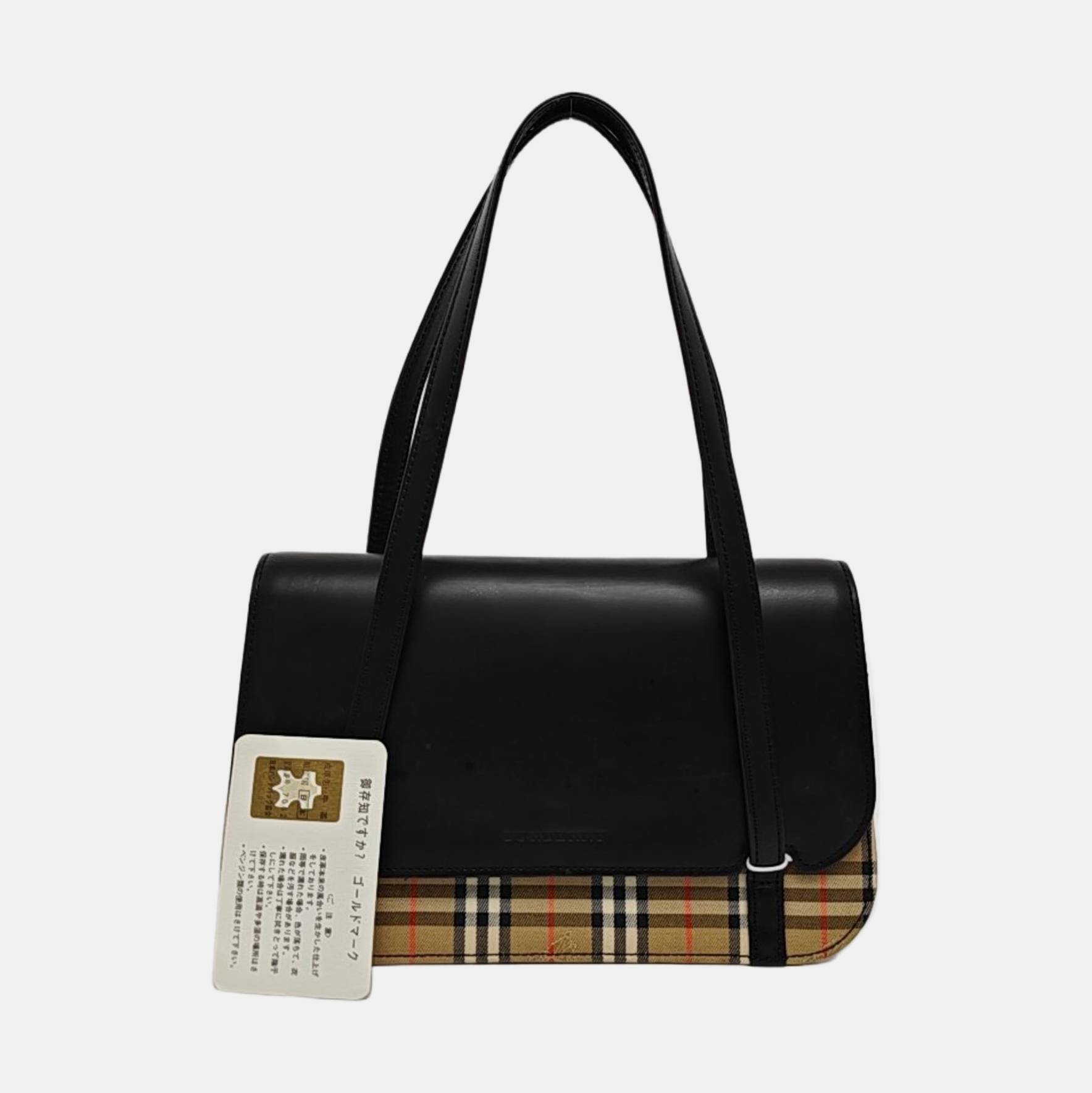 Calfskin Top Handle Bag Black