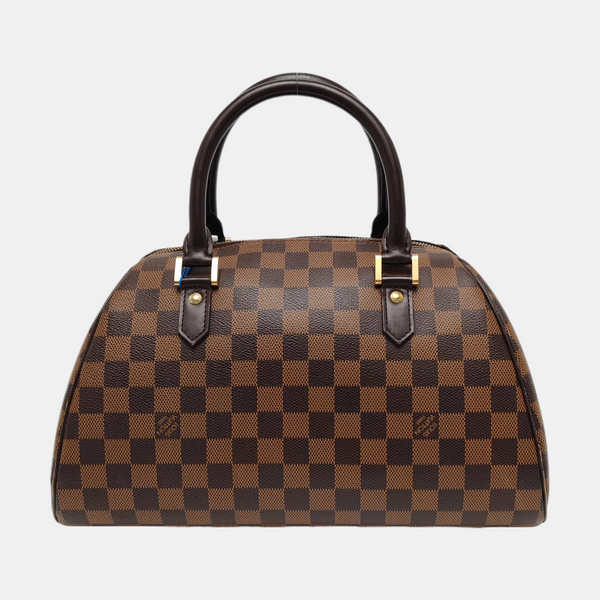 RIBERA MM Damier Ebene Coated Canvas Brown