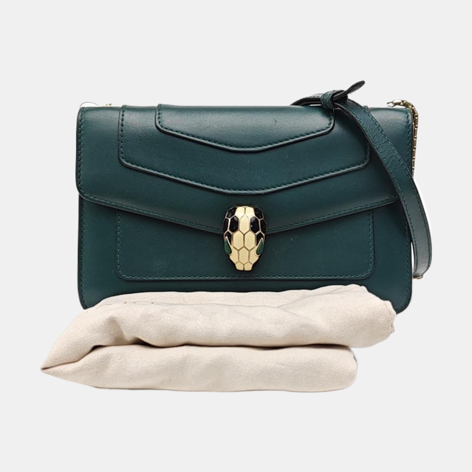 SERPENTI FOREVER Small Calfskin Green