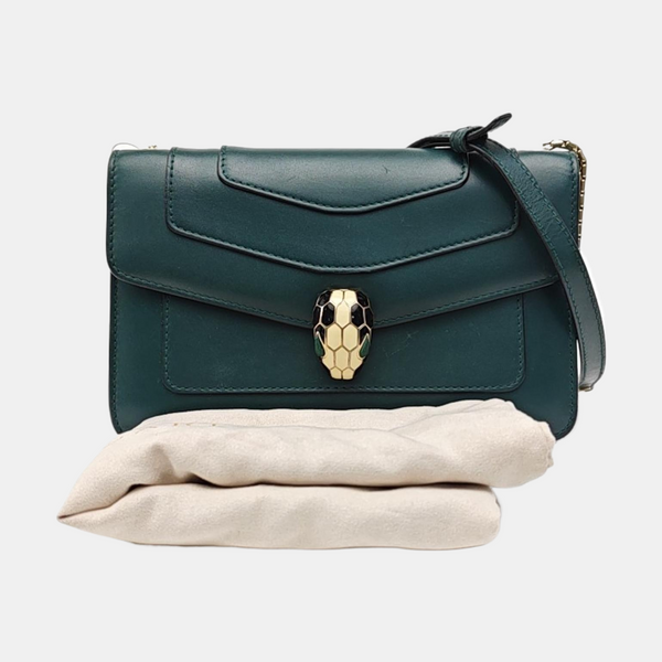 SERPENTI FOREVER Small Calfskin Green