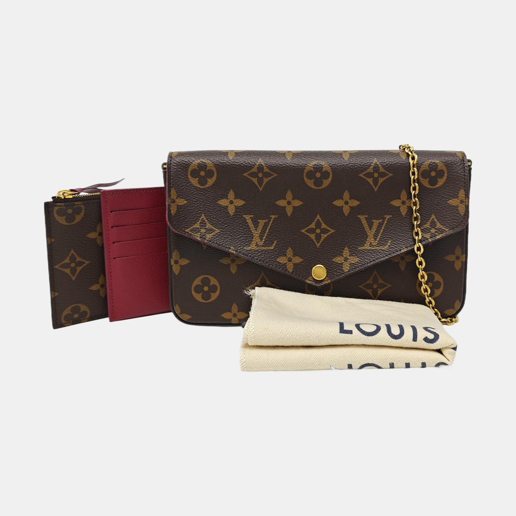 FÉLICIE Monogram Coated Canvas Brown
