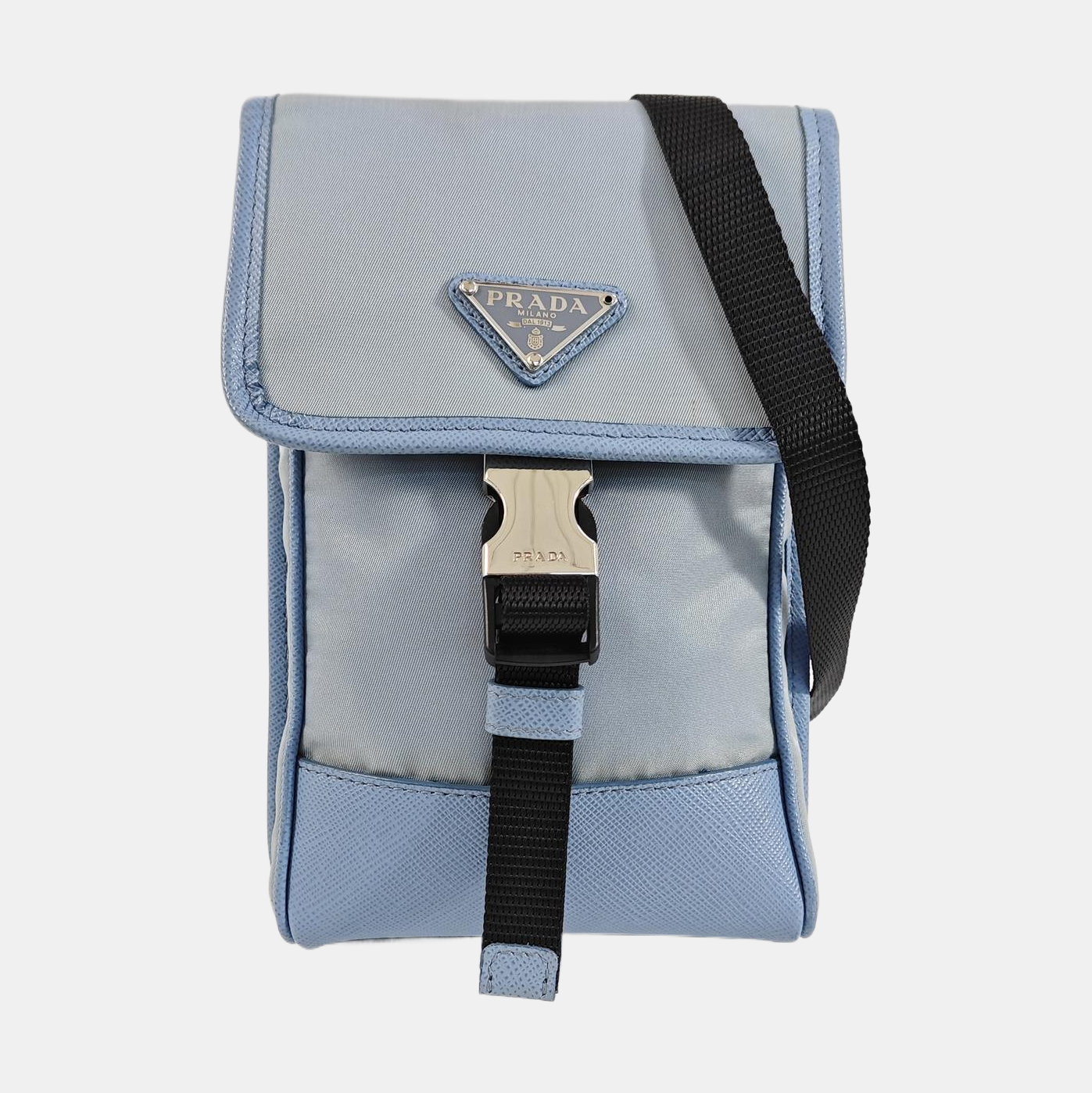 Fabric Shoulder Bag Blue