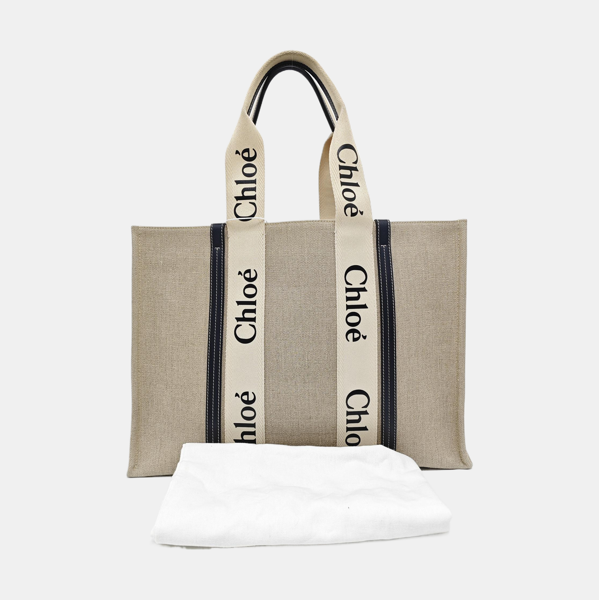 Woody Large Canvas White