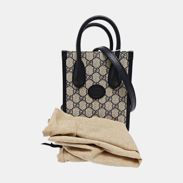 Retro Mini Monogram Coated Canvas Beige