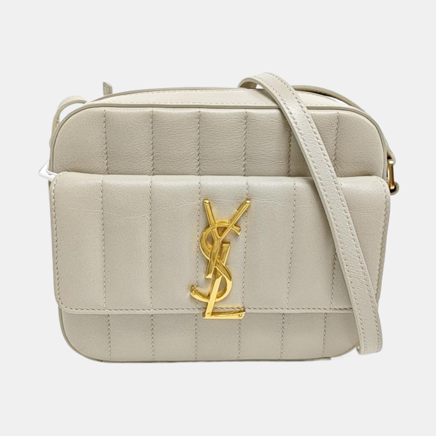 VICKY Quilted Calfskin White