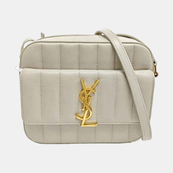 VICKY Quilted Calfskin White