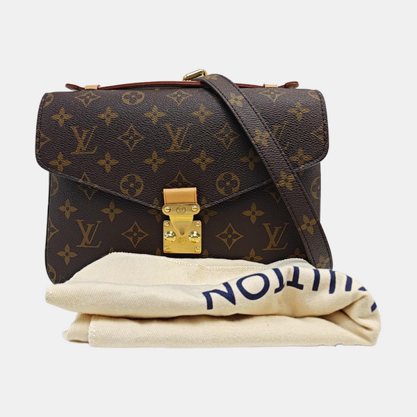 MÉTIS MM Monogram Coated Canvas Brown