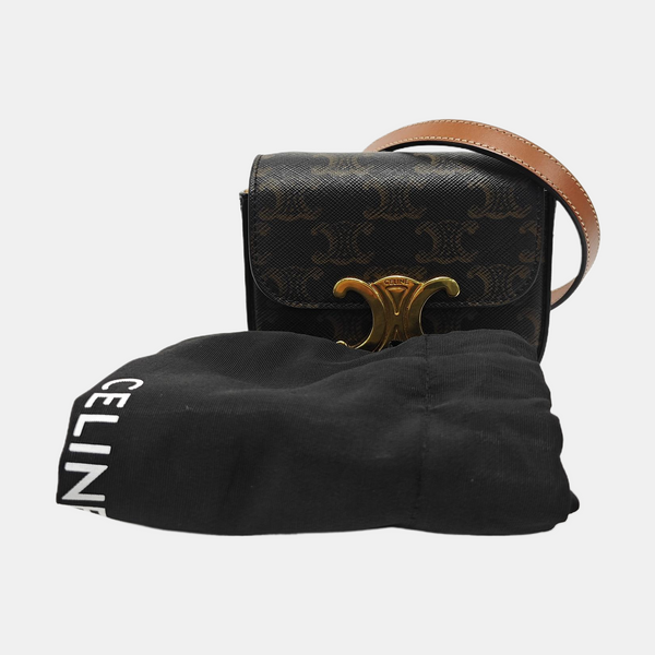 TRIOMPHE Mini Coated Canvas Black