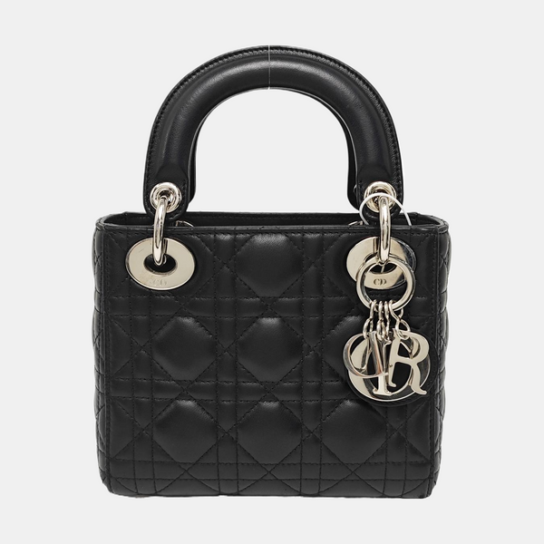 Lady Dior Mini Quilted Lambskin Black
