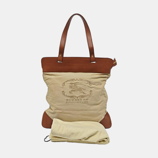 Fabric Tote Bag Beige