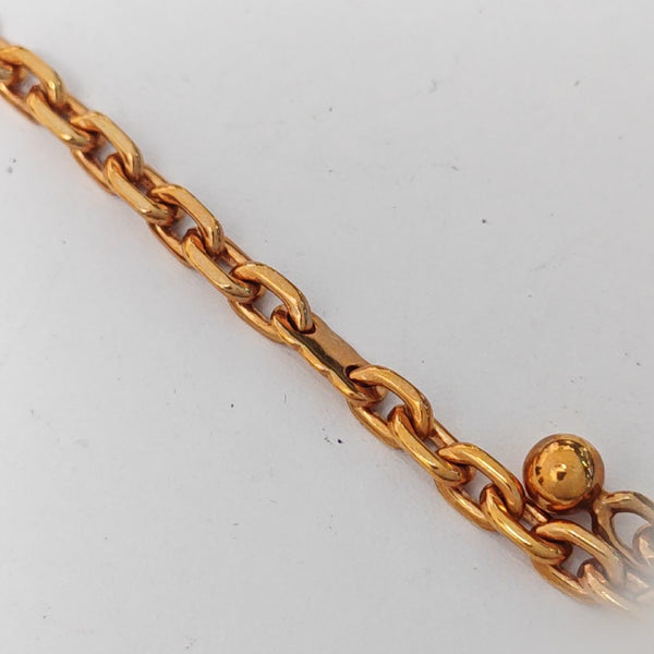 Metal Bag Charm Rose Gold