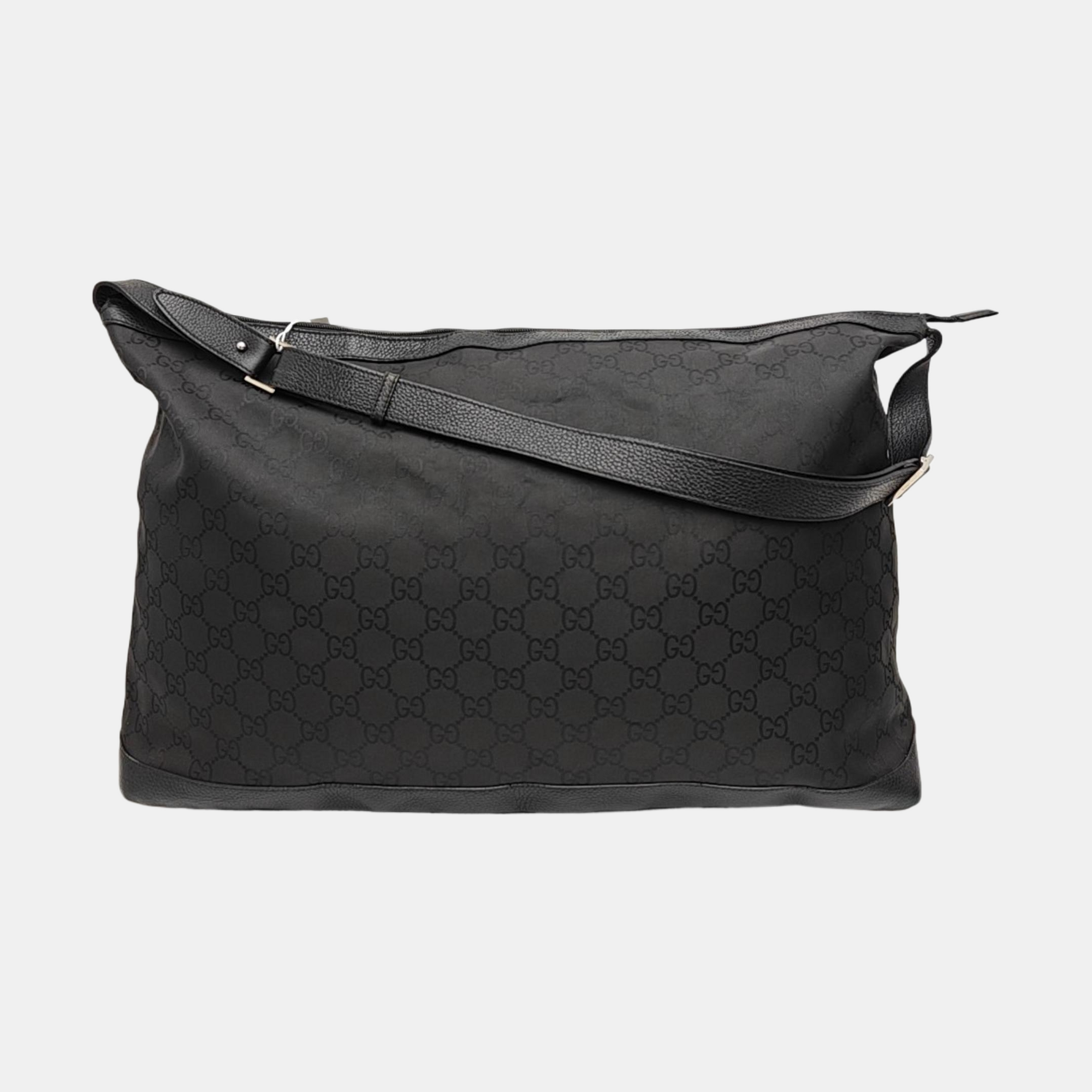 Monogram Nylon Shoulder Bag Black