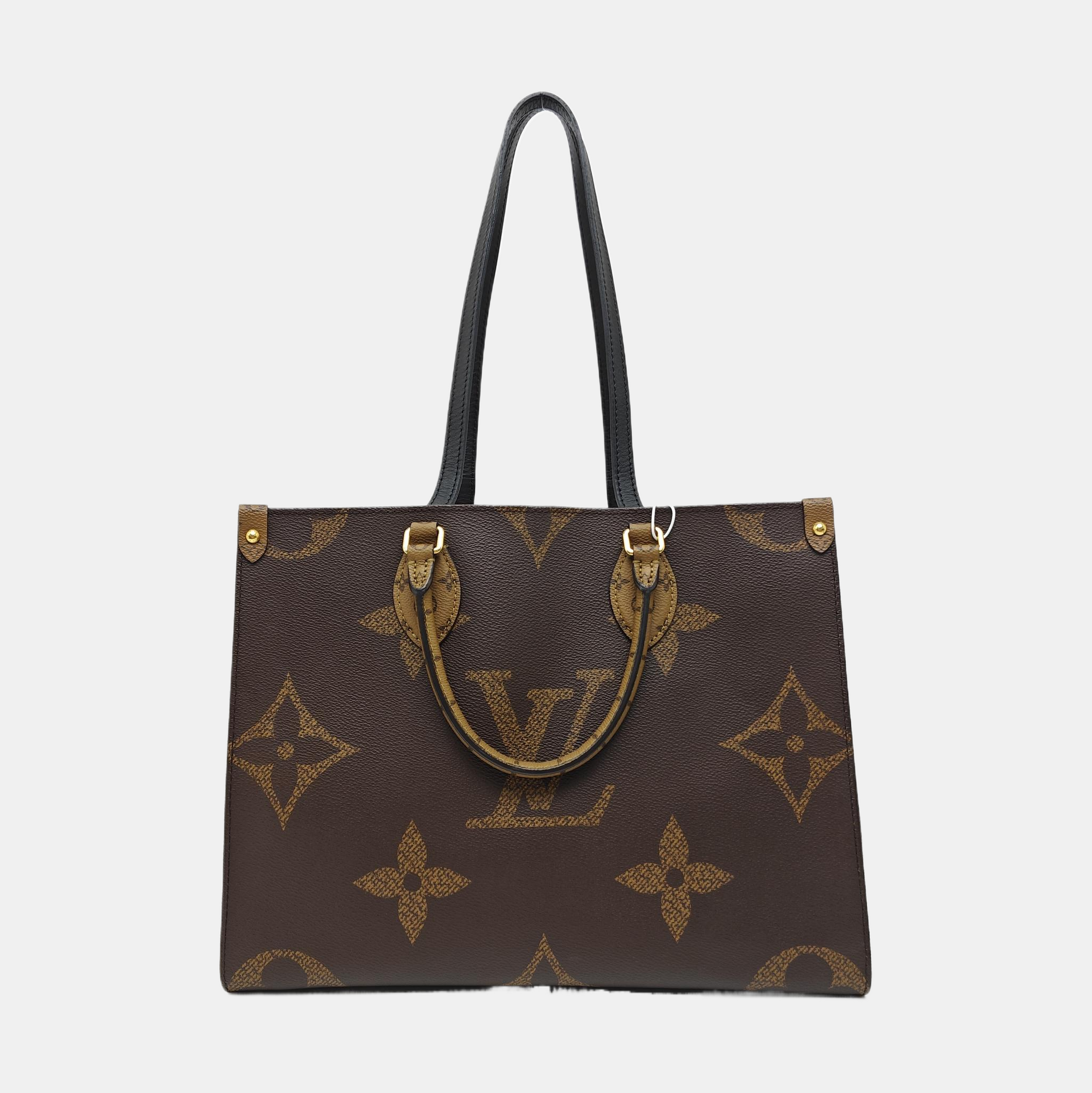 ONTHEGO MM Monogram Coated Canvas Brown