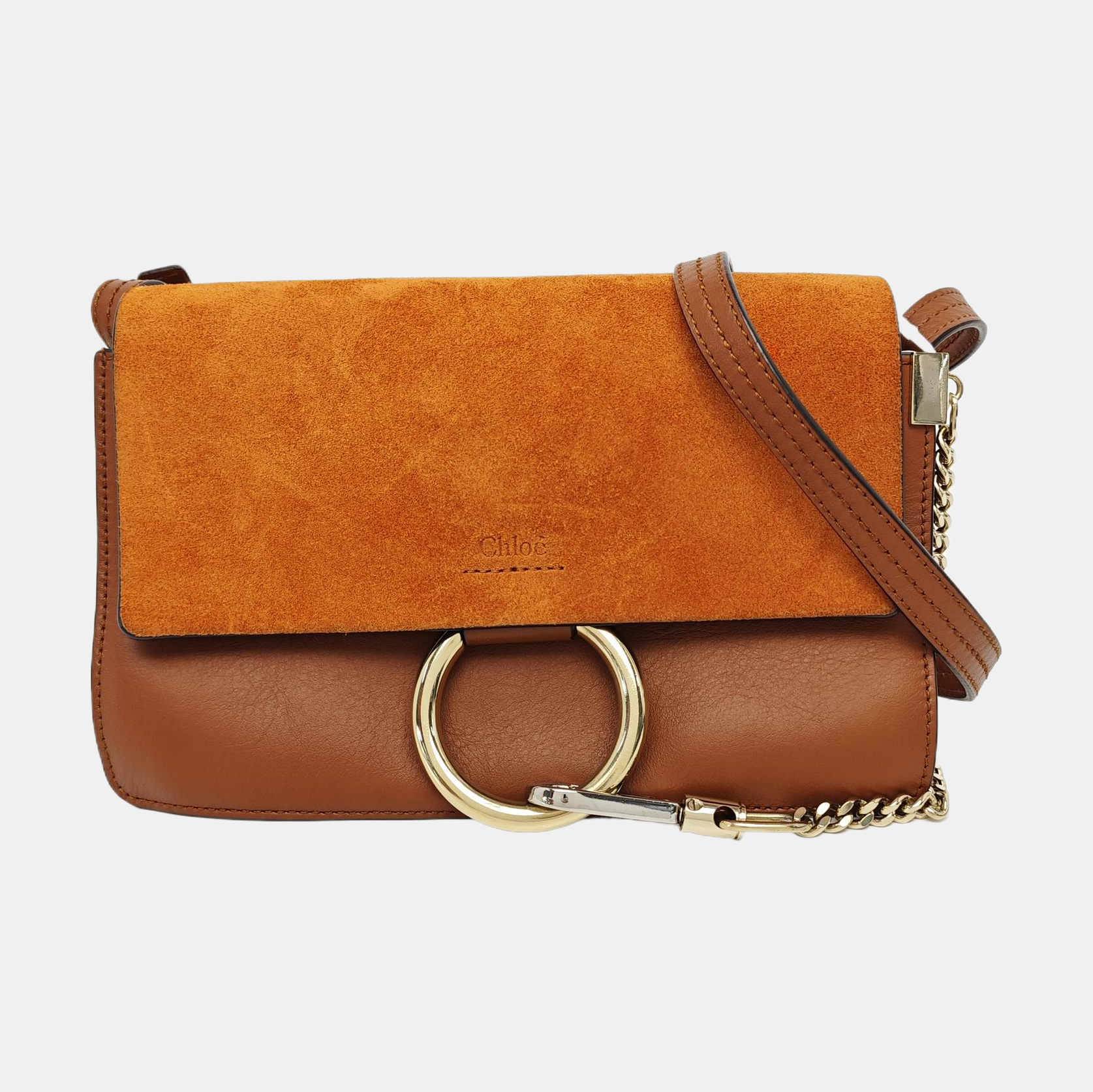 Faye Small Calfskin Brown