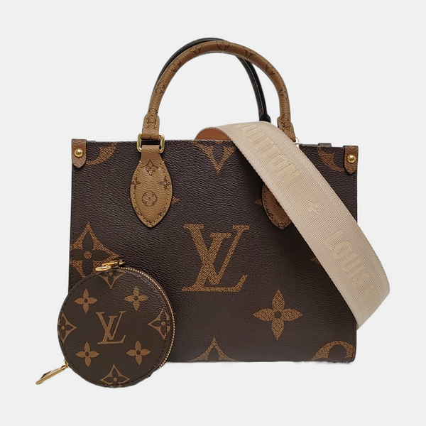 ONTHEGO PM Monogram Coated Canvas Brown
