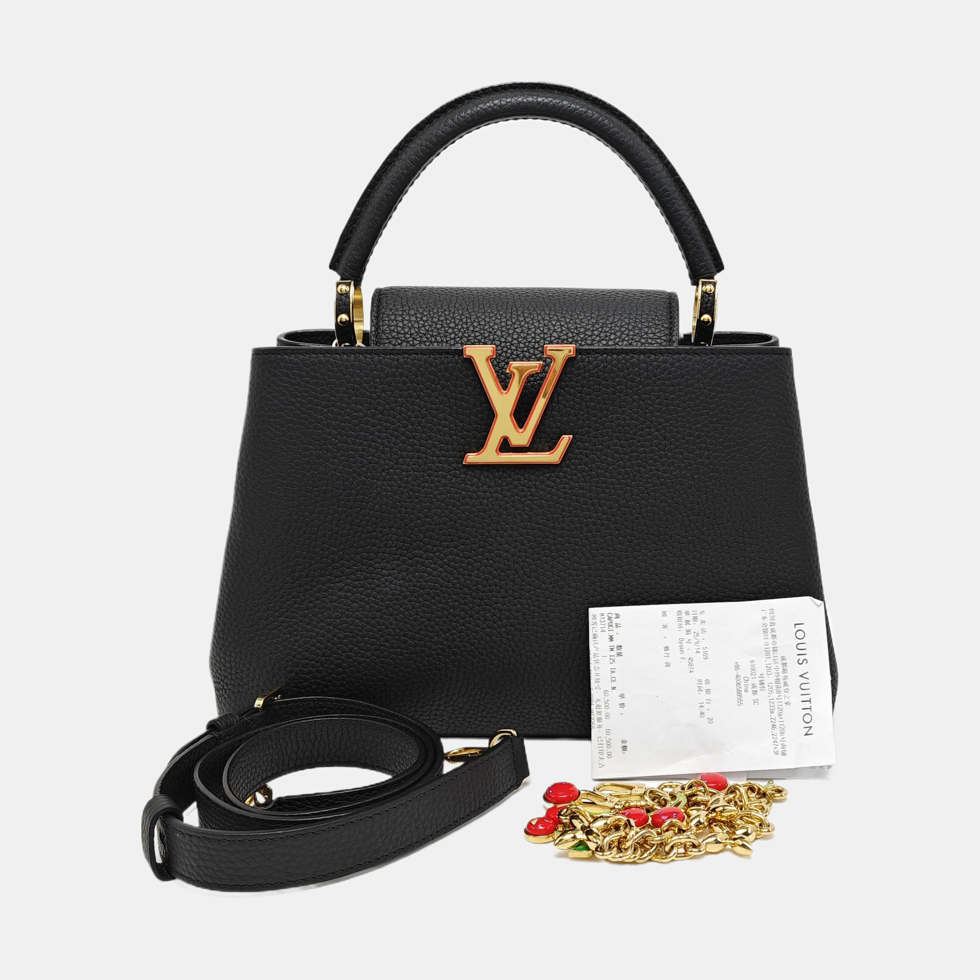 CAPUCINES Calfskin Black