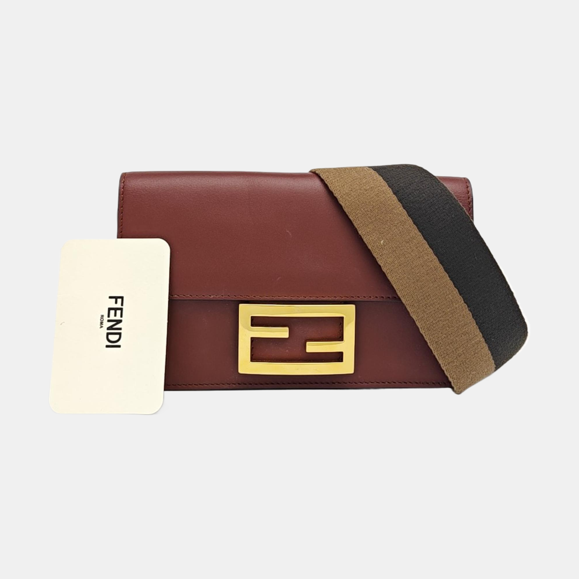 Baguette Mini Calfskin Red