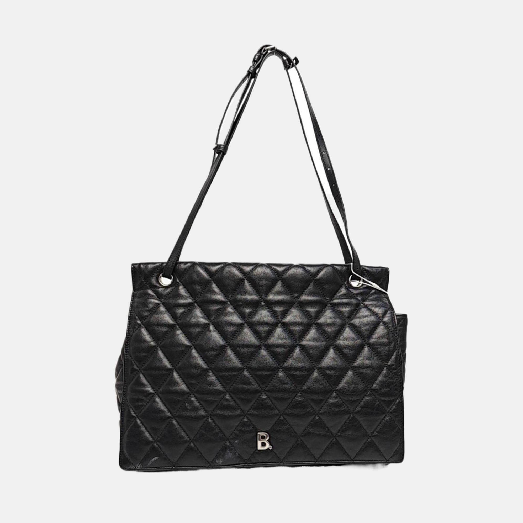 B. Quilted Calfskin Black