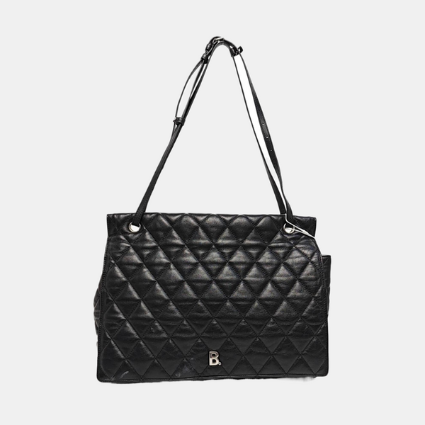 B. Quilted Calfskin Black
