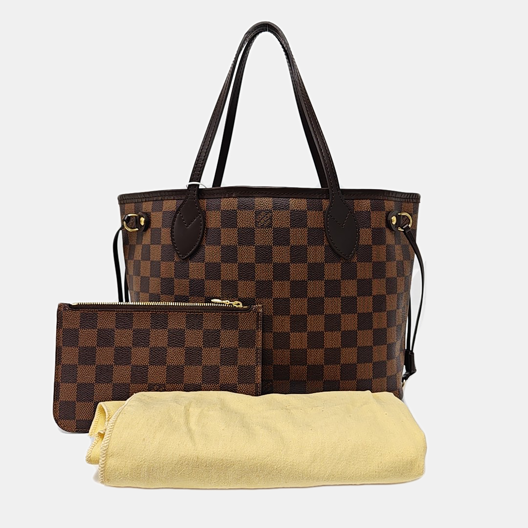 NEVERFULL PM Damier Ebene Coated Canvas Brown