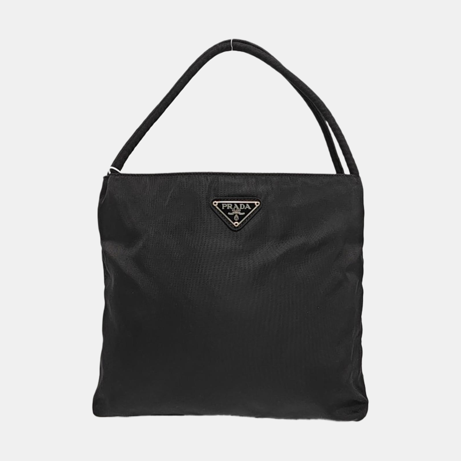 Nylon Top Handle Bag Black