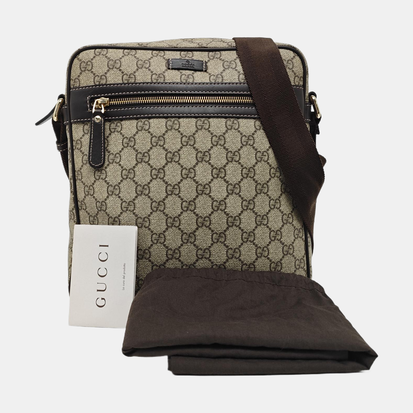 GG Supreme Monogram Coated Canvas Beige