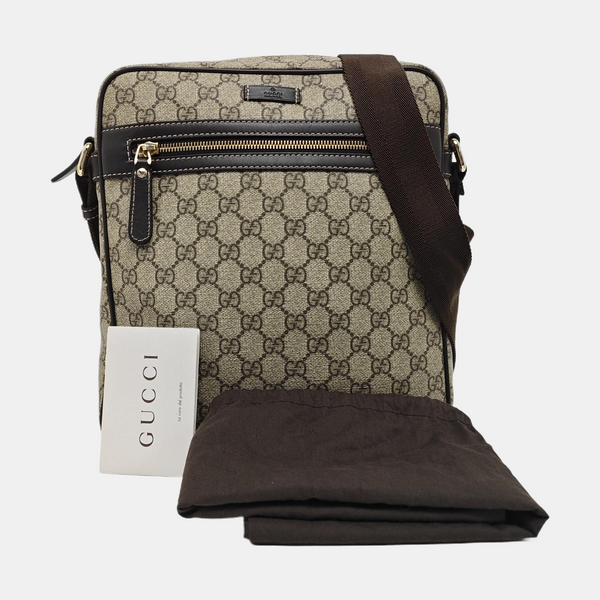 GG Supreme Monogram Coated Canvas Beige