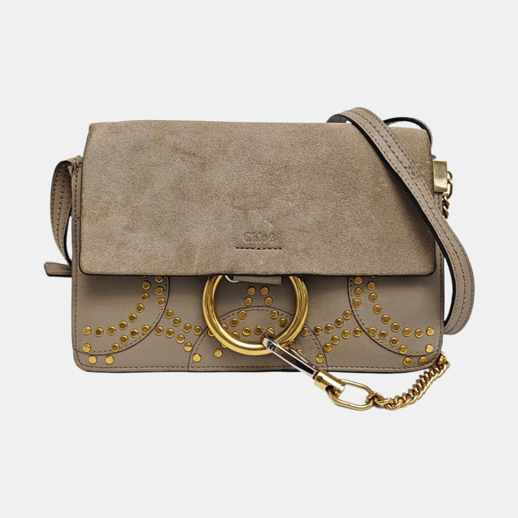 Faye Small Suede Gray