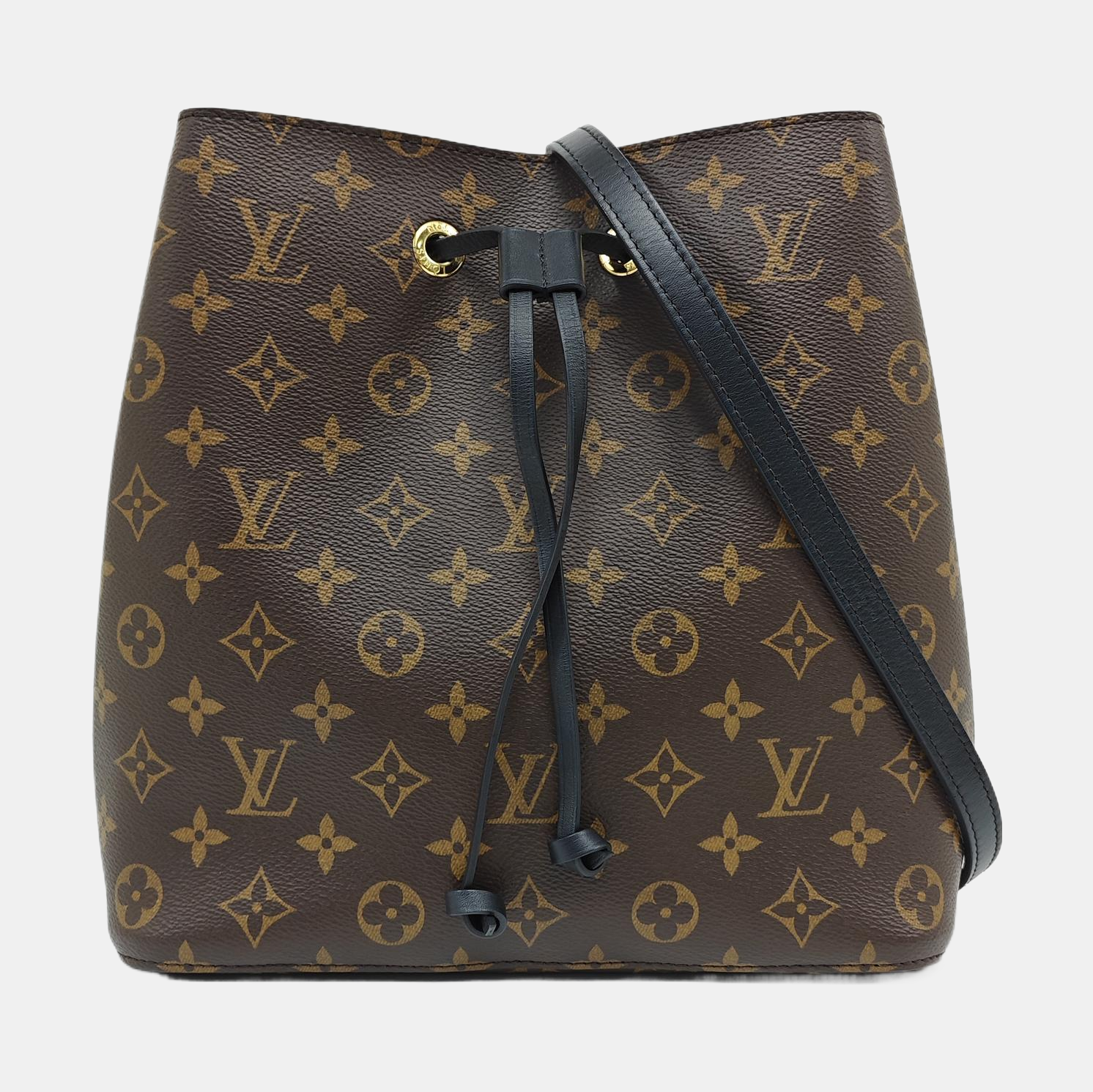 NÉONOÉ MM Monogram Coated Canvas Brown
