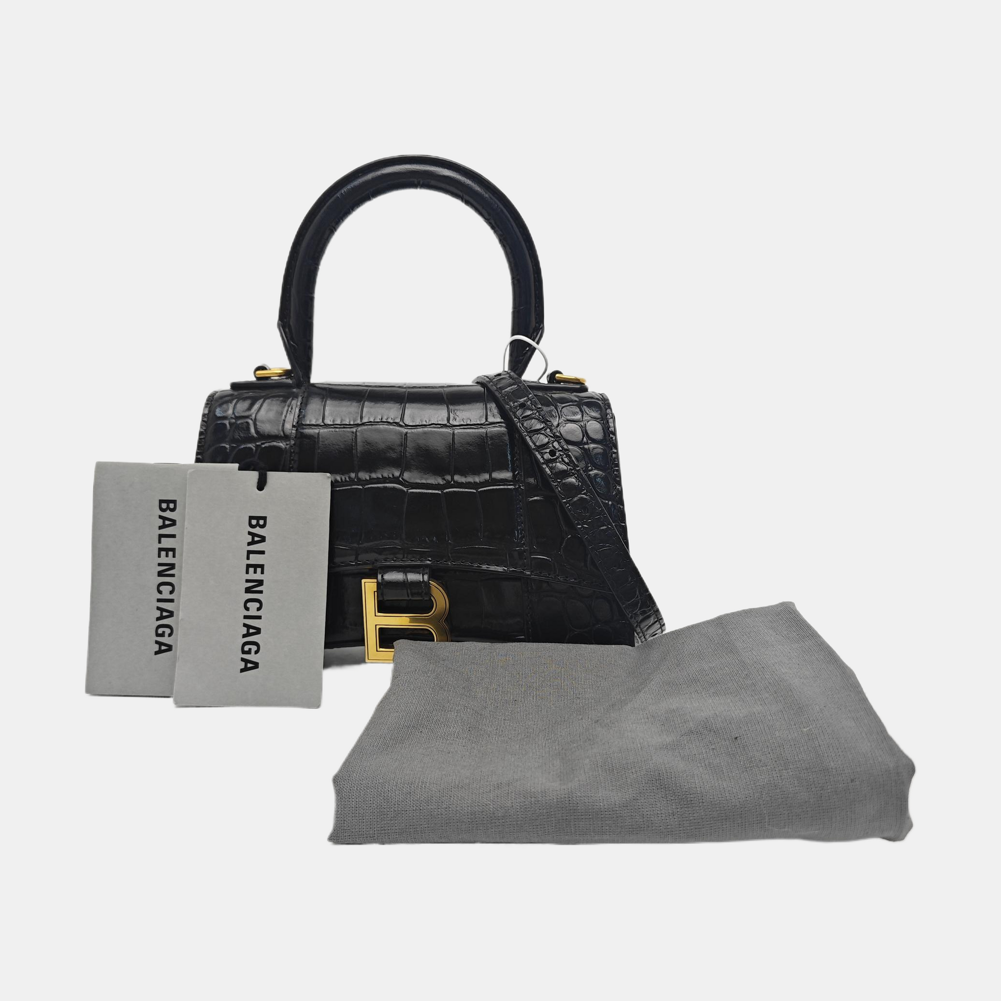 Hourglass XS Calfskin Black