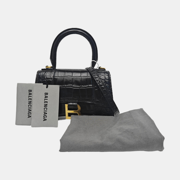 Hourglass XS Calfskin Black