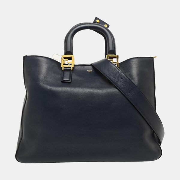FF Tote Medium Calfskin Blue