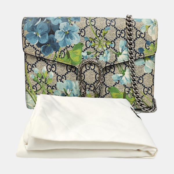 Dionysus Mini Monogram Coated Canvas Beige