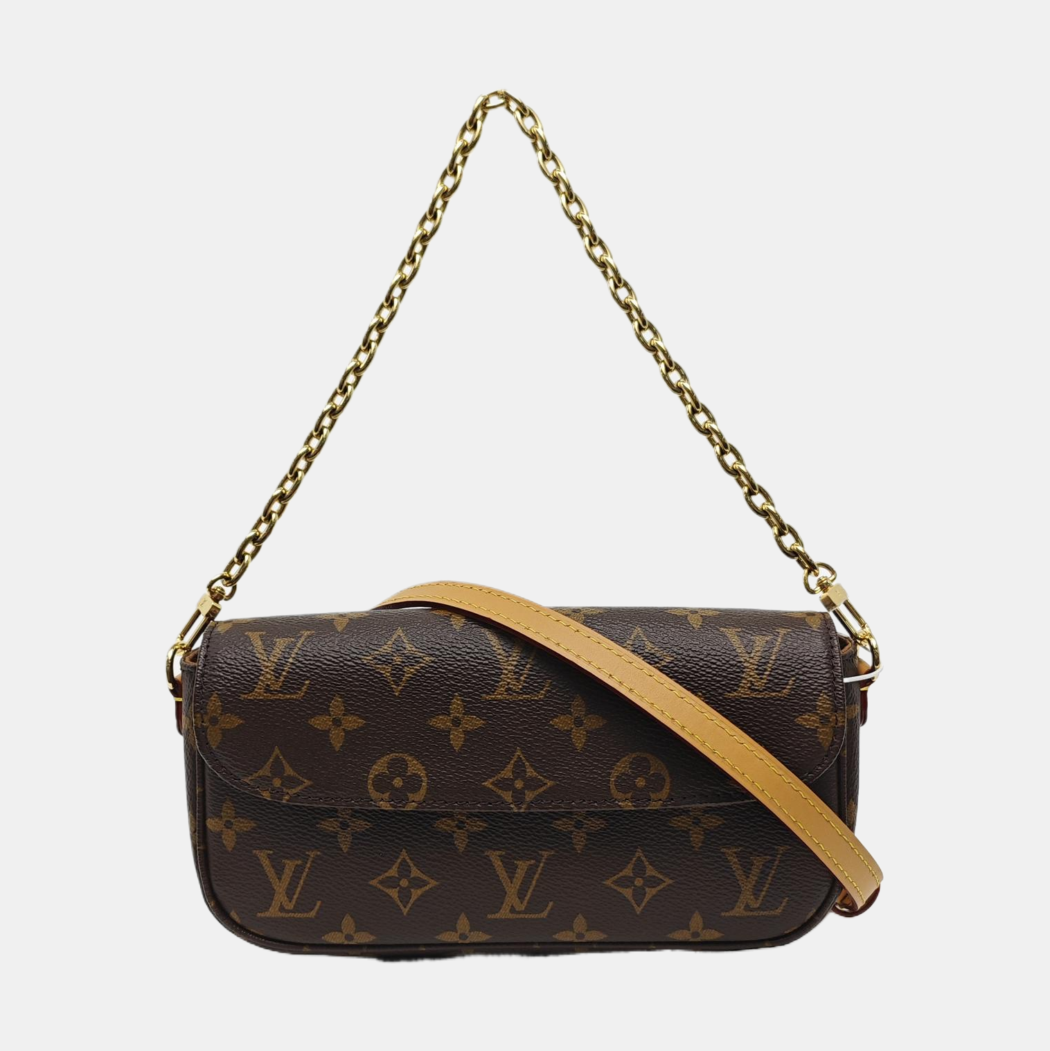 IVY Monogram Coated Canvas Brown