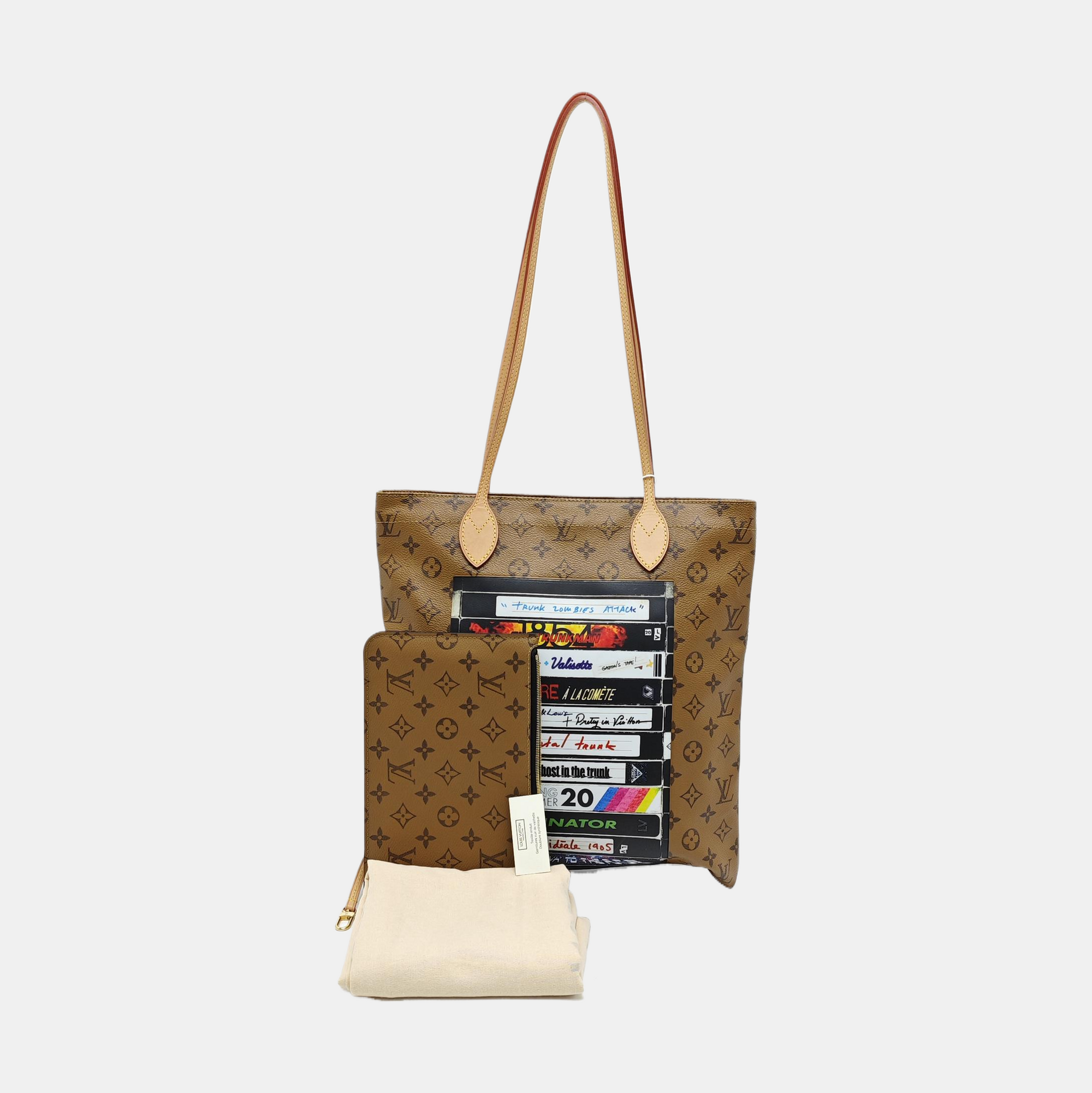 CARRY IT Monogram Coated Canvas Brown