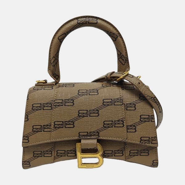 Hourglass XS Coated Canvas Brown