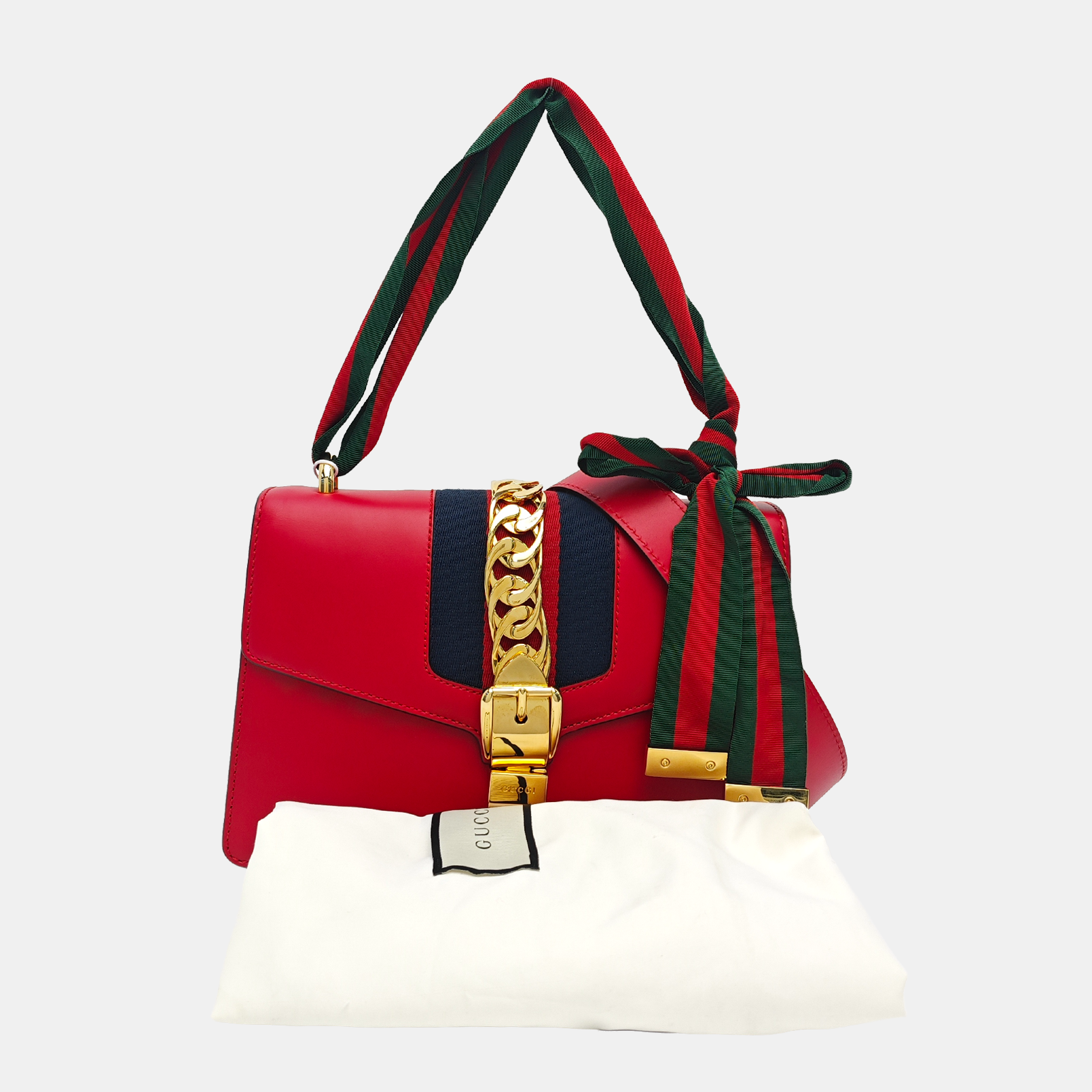 Sylvie Small Calfskin Red