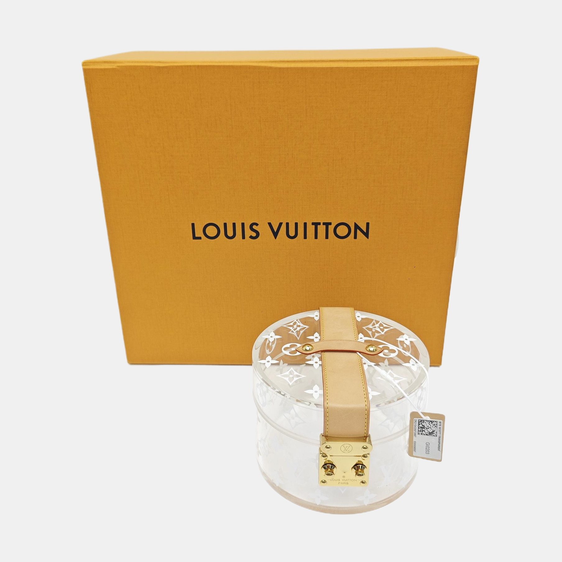 BOX SCOTT Monogram Plastic Clear